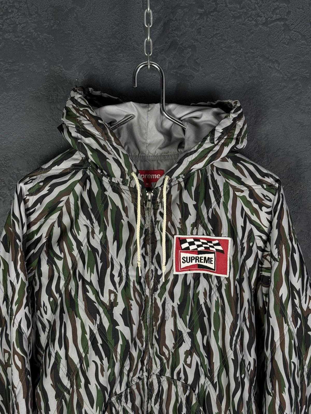 Supreme Supreme Poly Diamond Quilted Hooded Jacket Camo Rare Size US S / EU 44-46 / 1 - 7 Thumbnail