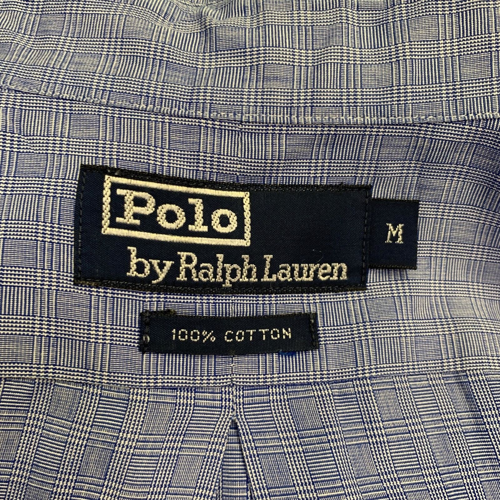 Polo Ralph Lauren Size M Blue White Plaid Cotton Long Sleeve Shirt Size US M / EU 48-50 / 2 - 5 Thumbnail