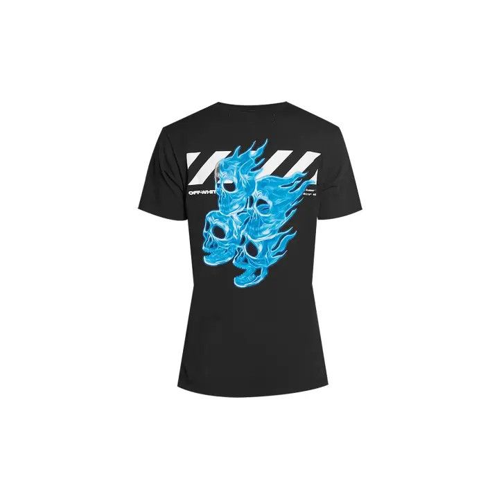 Off-White OFF-WHITE Black Skull Graphic Cotton T-Shirt 0079 Size US S / EU 44-46 / 1 - 1 Thumbnail