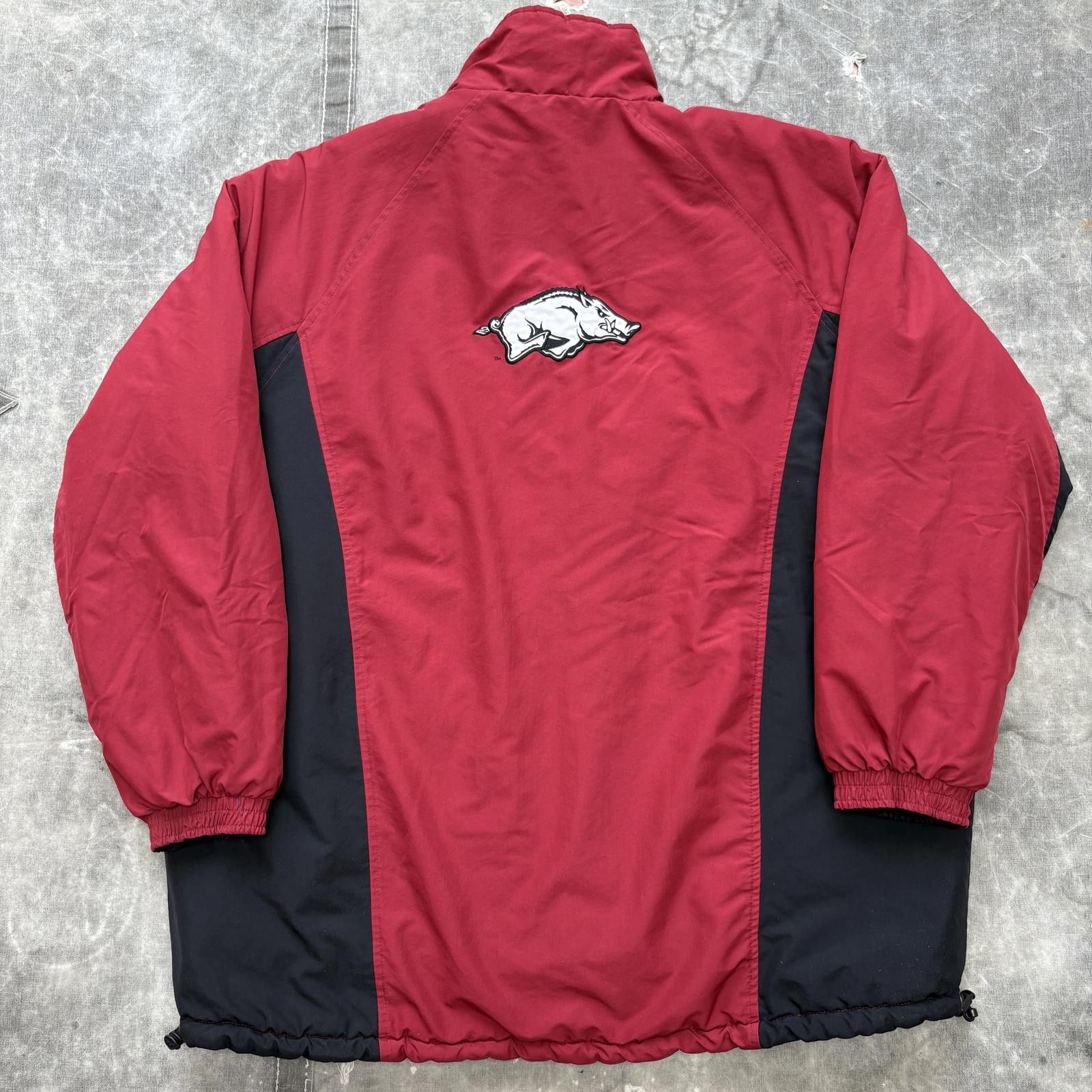 Nike Vintage Y2K Nike Team Arkansas Razorbacks Reversible Puffer Size US XL / EU 56 / 4 - 3 Thumbnail