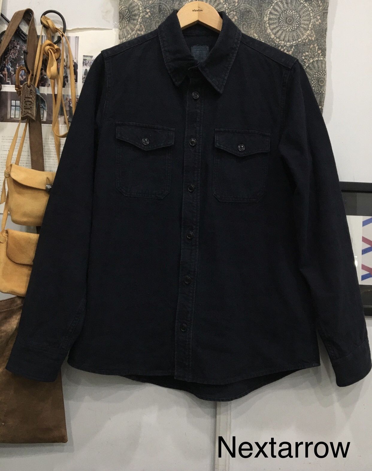 Visvim VISVIM 18SS ICT Black ELK Flannel Shirt 2412-Nextarrow Size US M / EU 48-50 / 2 - 3 Thumbnail