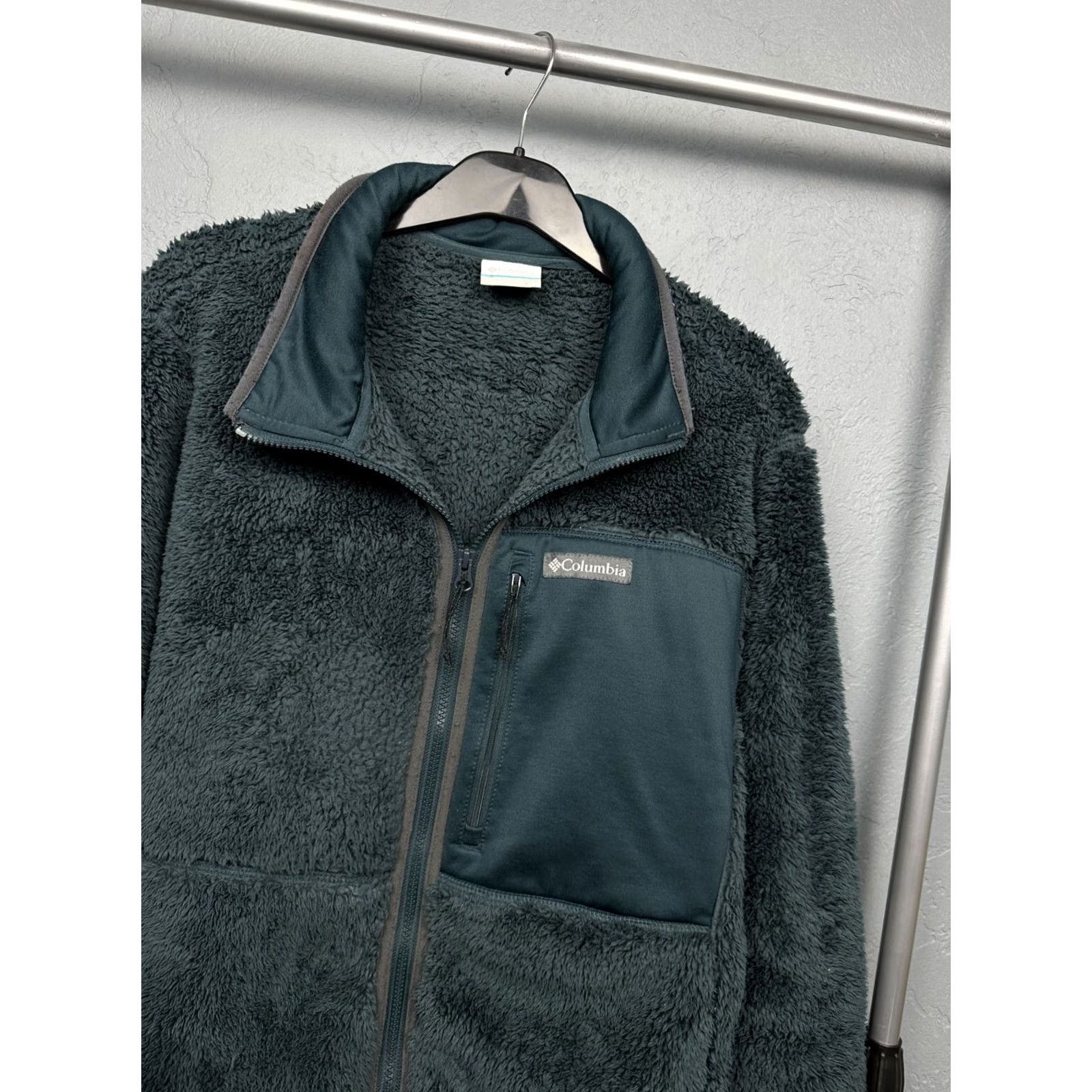 Vintage Columbia Mens Teddy Sherpa Fleece Jacket L Size US L / EU 52-54 / 3 - 2 Thumbnail