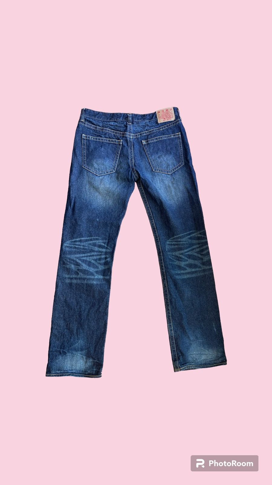 Japanese Brand Vintage Buden Shoten Japan Printed Graphic Jeans Rare 36x32 Size US 36 / EU 52 - 2 Thumbnail