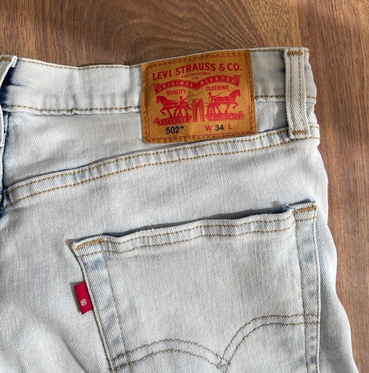 Levi's Vintage Clothing Levis' Regular Fit Mens Size 34 Two Denim Black/Blue Shorts Size US 34 / EU 50 - 11 Thumbnail
