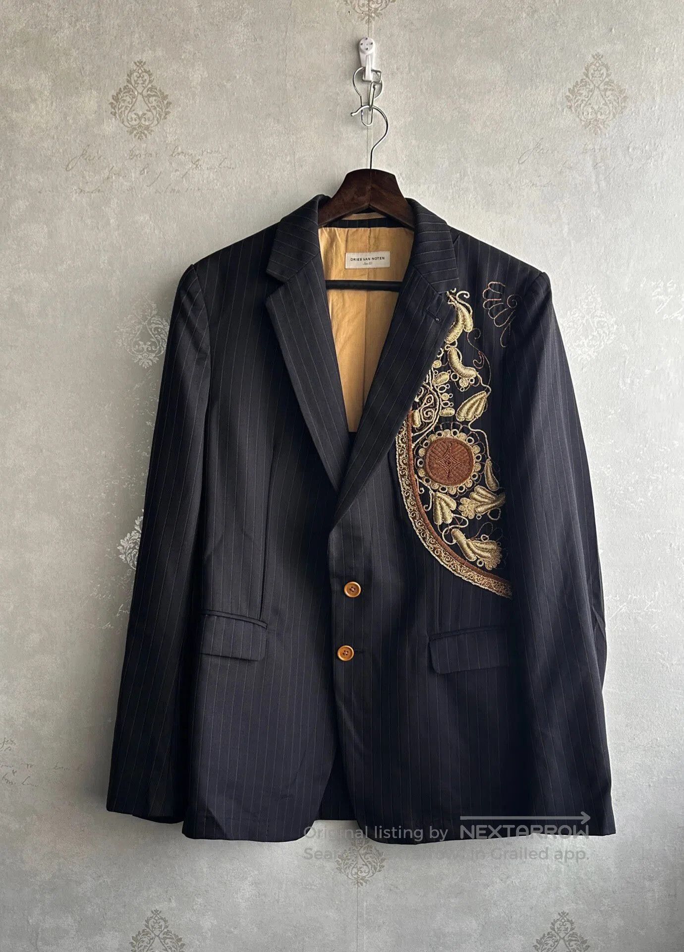 Dries Van Noten DRIES VAN NOTEN 15SS Ballet Season Embroidered Suit| Size 50S - 4 Thumbnail