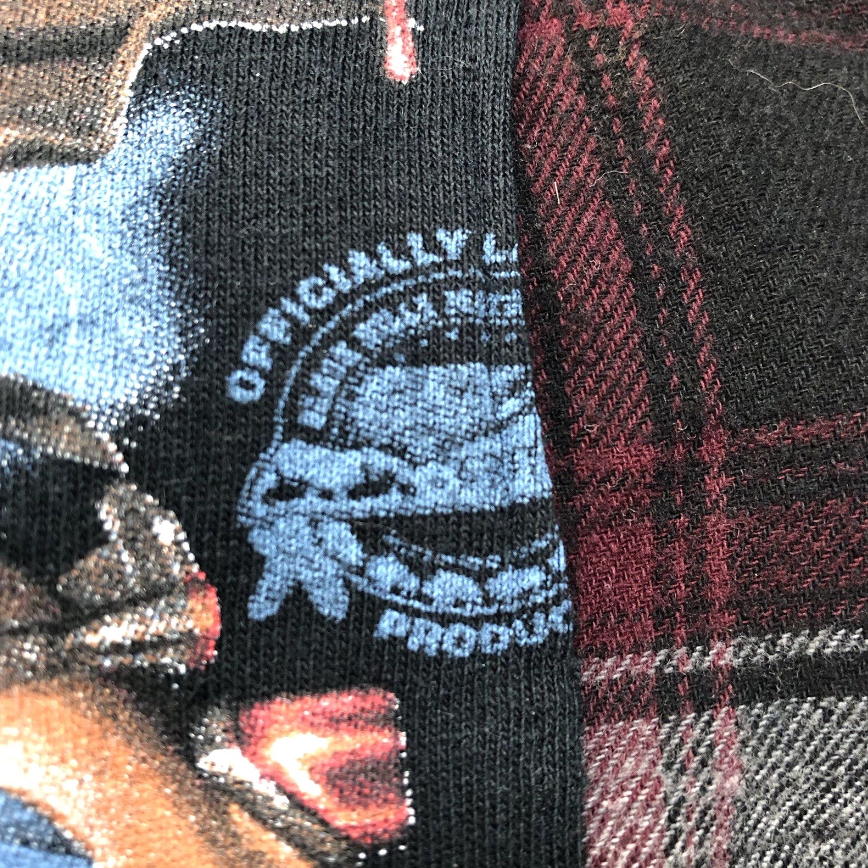 Faded Glory Faded Glory Flannel Biker Skeleton Tie Dye Acid Wash Plaid Shirt Mens S Brown Size US S / EU 44-46 / 1 - 5 Thumbnail