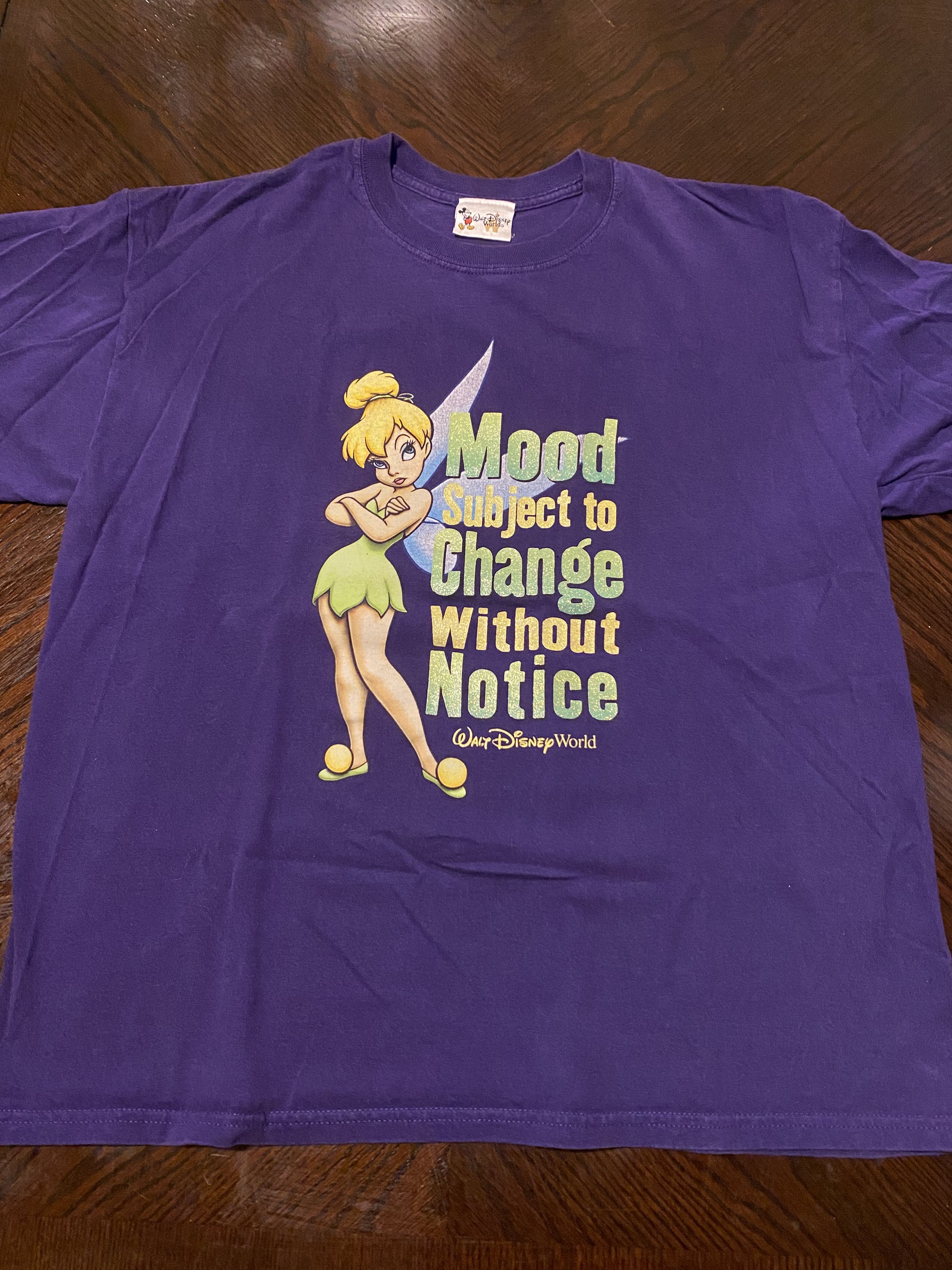 Disney Y2K Walt Disney World Tinkerbell Glitter Print Parody Size US L / EU 52-54 / 3 - 4 Thumbnail