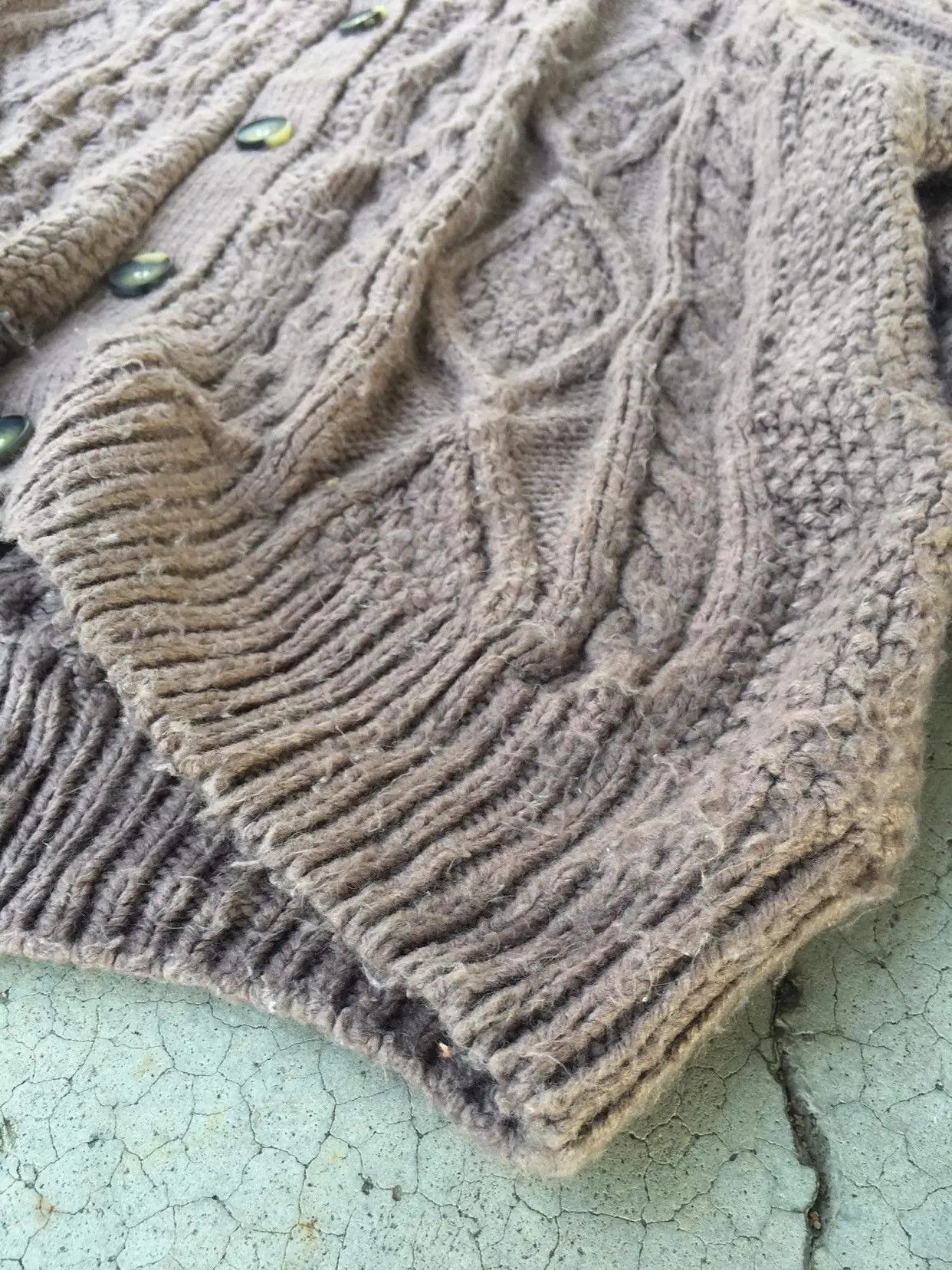 Homespun Knitwear × Japanese Brand 📌Japanese GU Pullover Pureknit Knitting Cardigan Pattern Size US XL / EU 56 / 4 - 8 Thumbnail