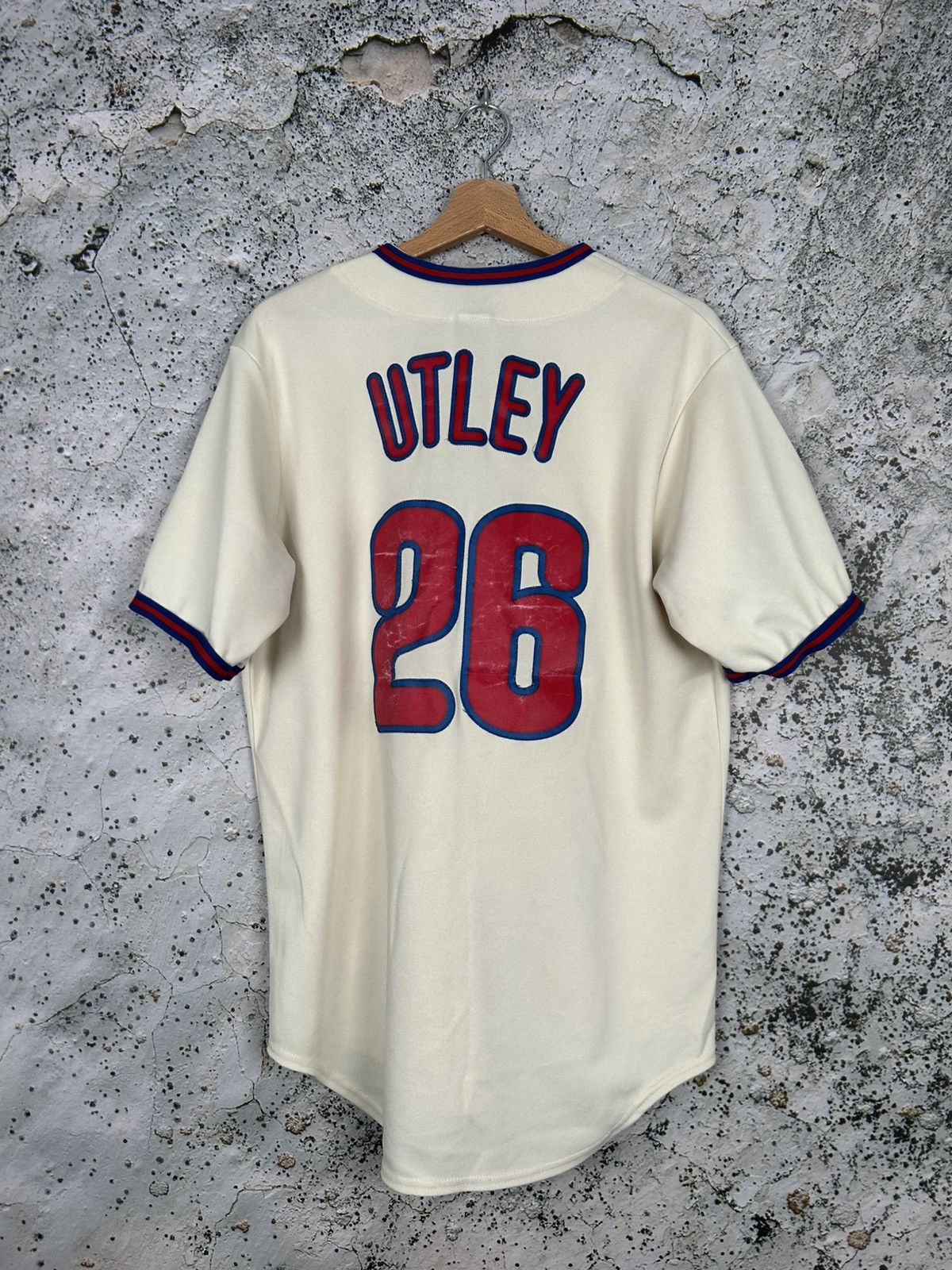 Majestic Vintage Philadelphia Phillies Utley MLB Baseball Jersey 90s Size US M / EU 48-50 / 2 - 2 Thumbnail