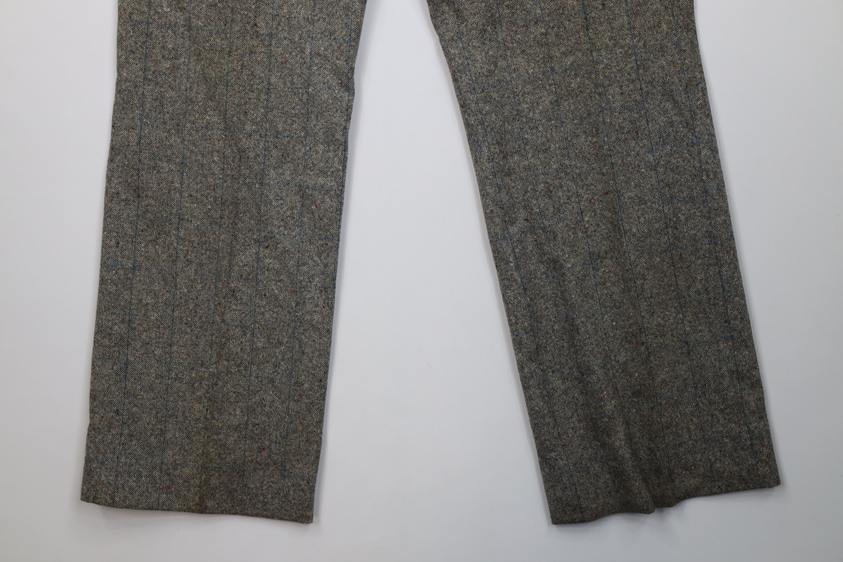 Vintage Vintage 60s Wool Tweed Buckle Back Bell Bottoms Pants USA Size US 38 / EU 54 - 11 Thumbnail