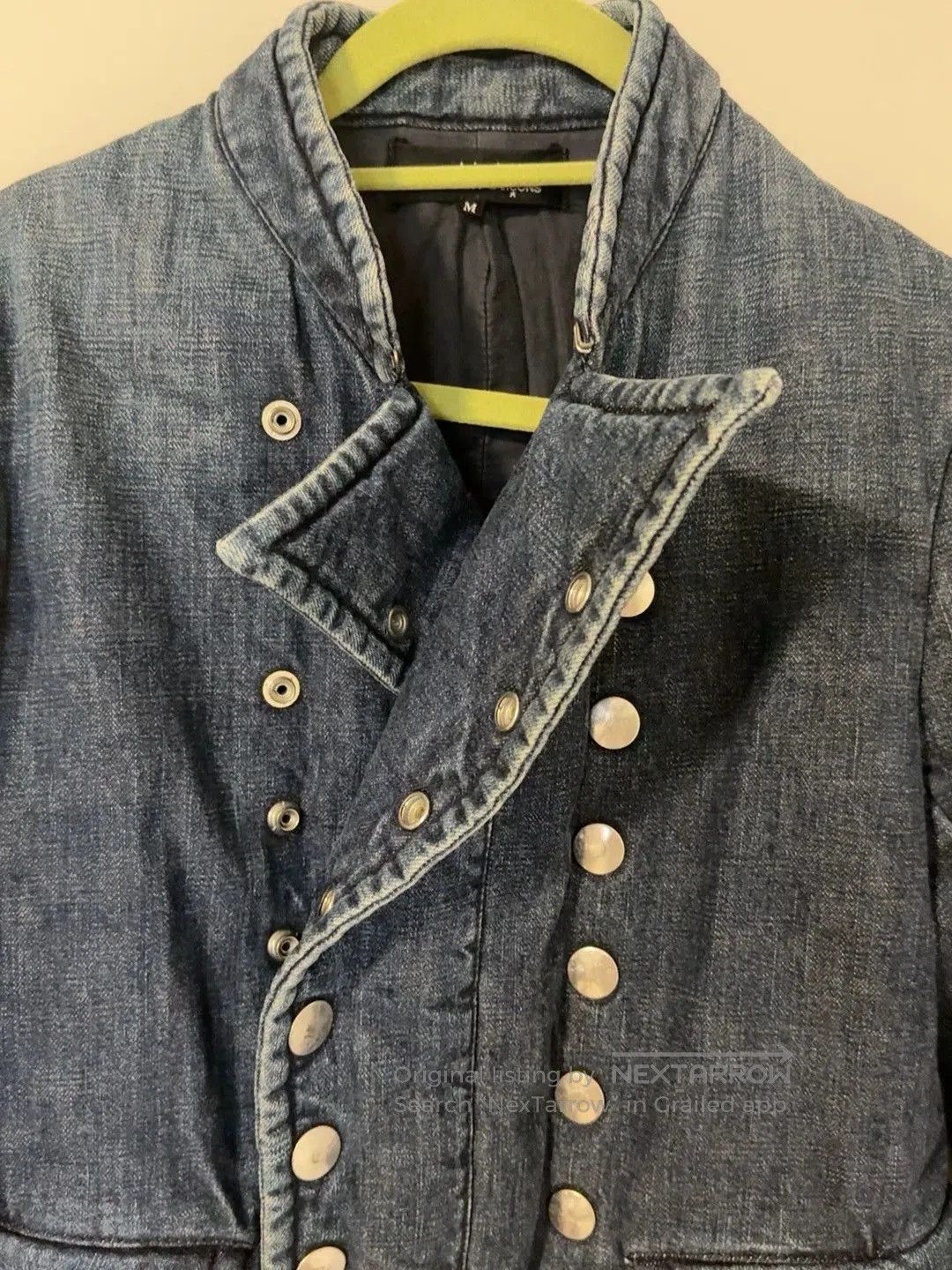 Comme des Garcons Comme des Garcons Double Silver Button Denim Coat . Size US M / EU 48-50 / 2 - 4 Thumbnail
