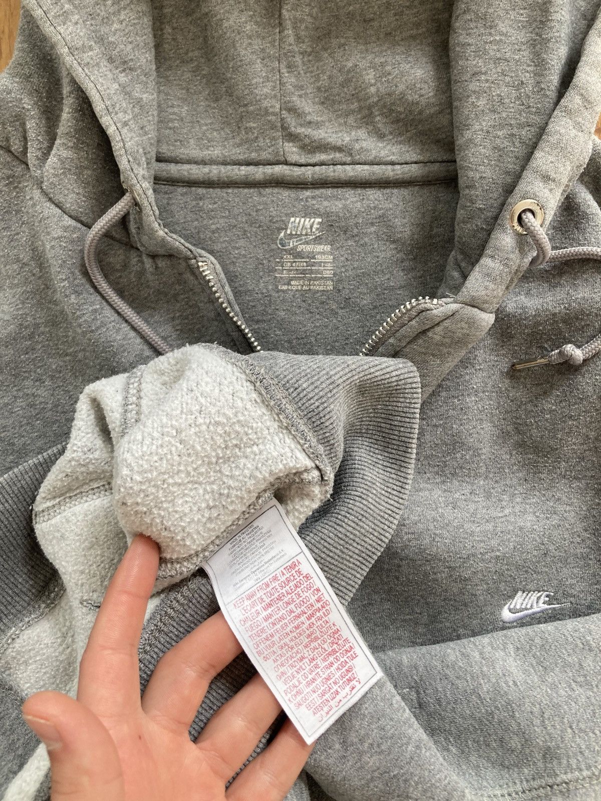 Nike Vintage zip hoodie sweatshirt nike XXL y2k uk drill drip Size US XXL / EU 58 / 5 - 7 Thumbnail