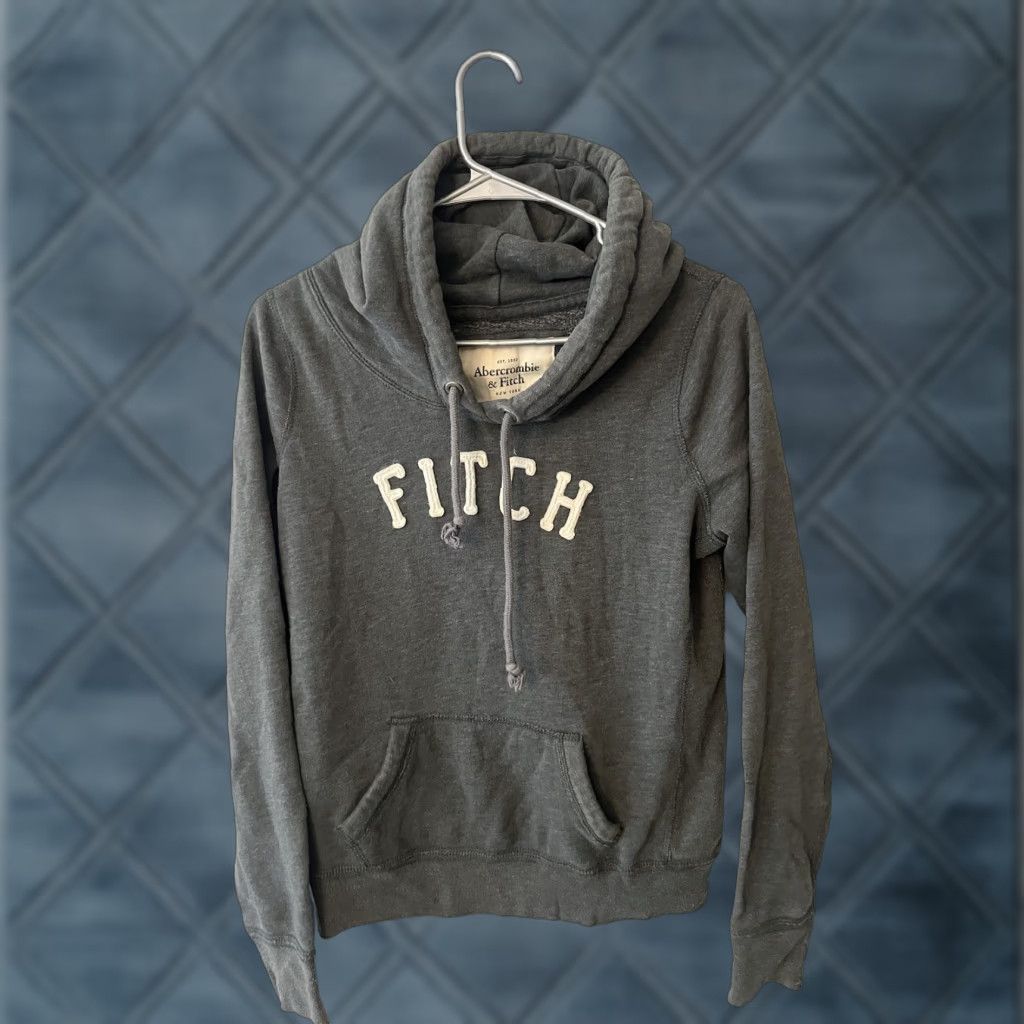 Abercrombie & Fitch Abercrombie & Fitch Sweater Womens Size M Pullover Gray Knit Dolman Sleeve Collared Classic Lightweight Autumn Winter Casual Shirt? Size M / US 6-8 / IT 42-44 - 1 Thumbnail