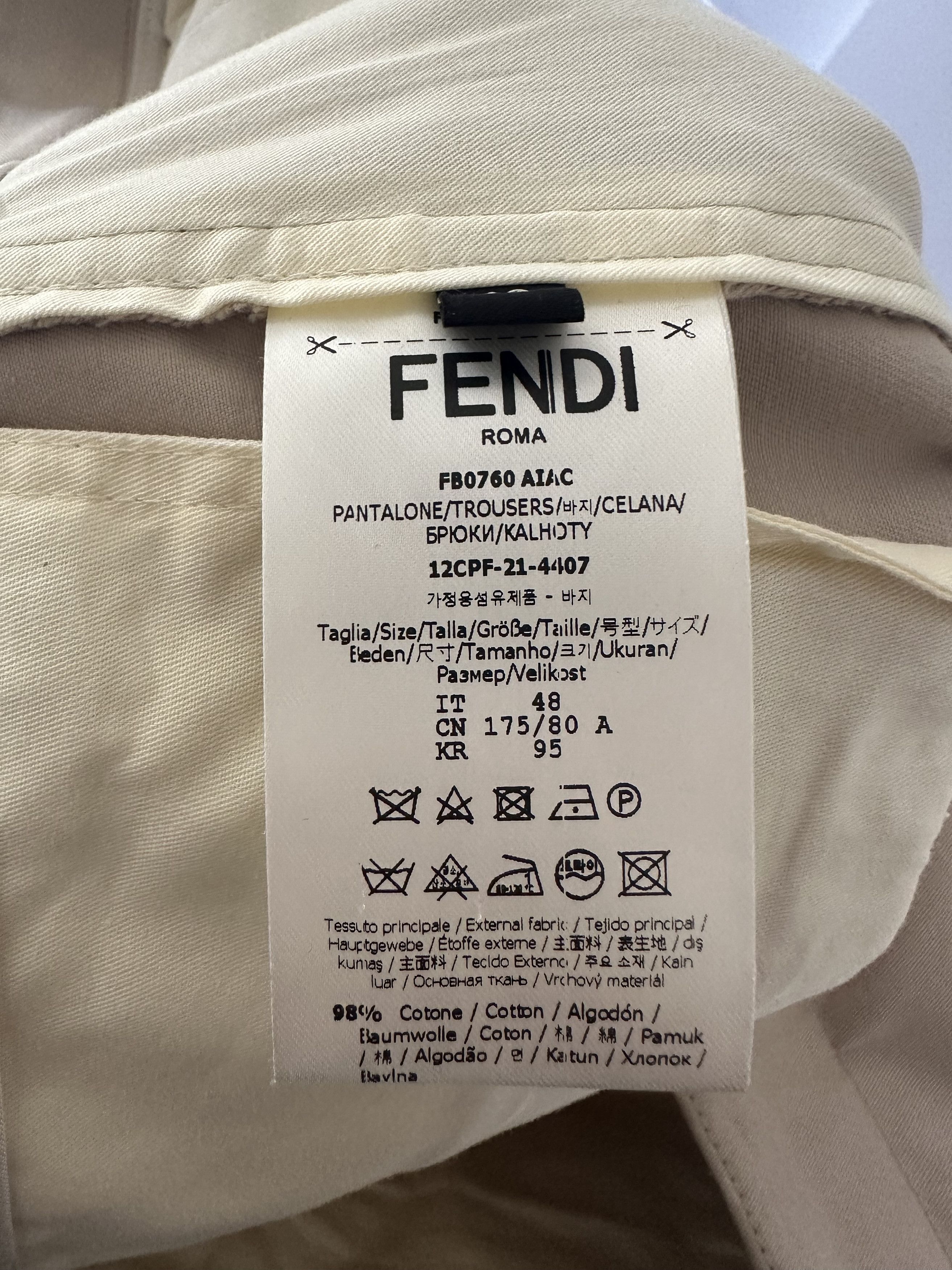 Fendi Cropped straight leg trouser Size US 32 / EU 48 - 6 Thumbnail