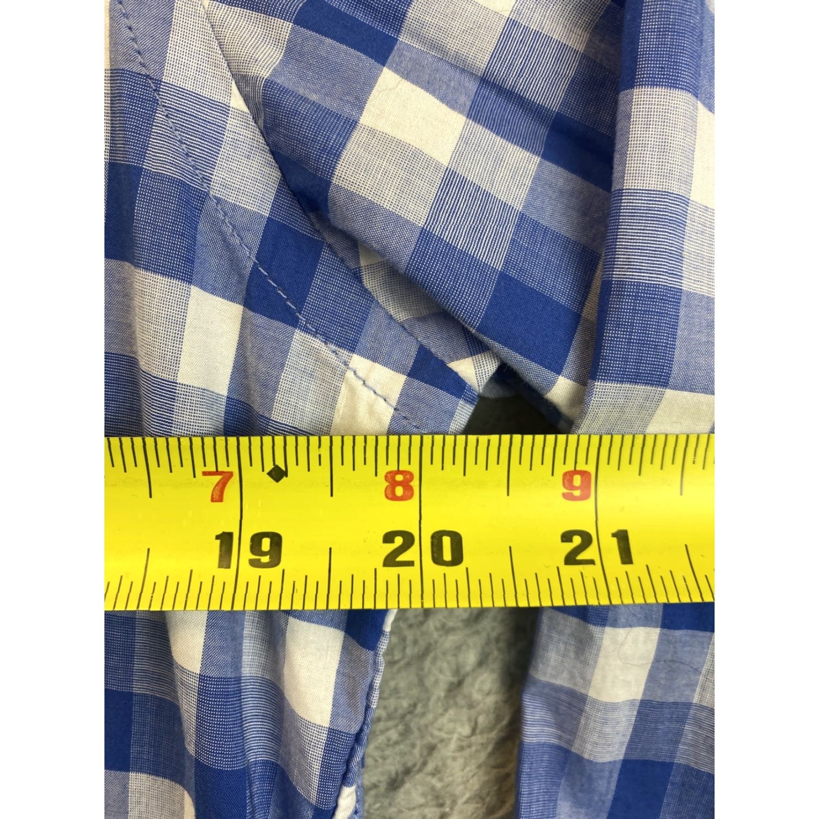 Tommy Hilfiger VINTAGE Tommy Hilfiger Dress Shirt Men Small Plaid Button-Up Casual Long Sleeve Blue 90s Mens Size US S / EU 44-46 / 1 - 7 Thumbnail