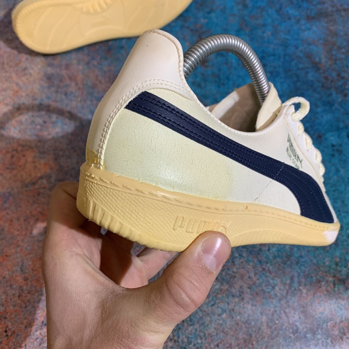 Puma × Vintage 🔥Puma Blue Star Vintage Leather Sneakers Size 6, 25 cm Size US 6 / EU 39 - 14 Thumbnail