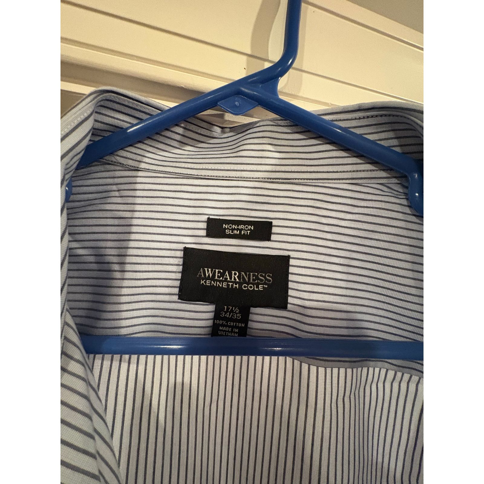 Kenneth Cole Kenneth Cole Men’s Shirt 17.5” Neck 34-35 Sleeve Size US XL / EU 56 / 4 - 4 Thumbnail
