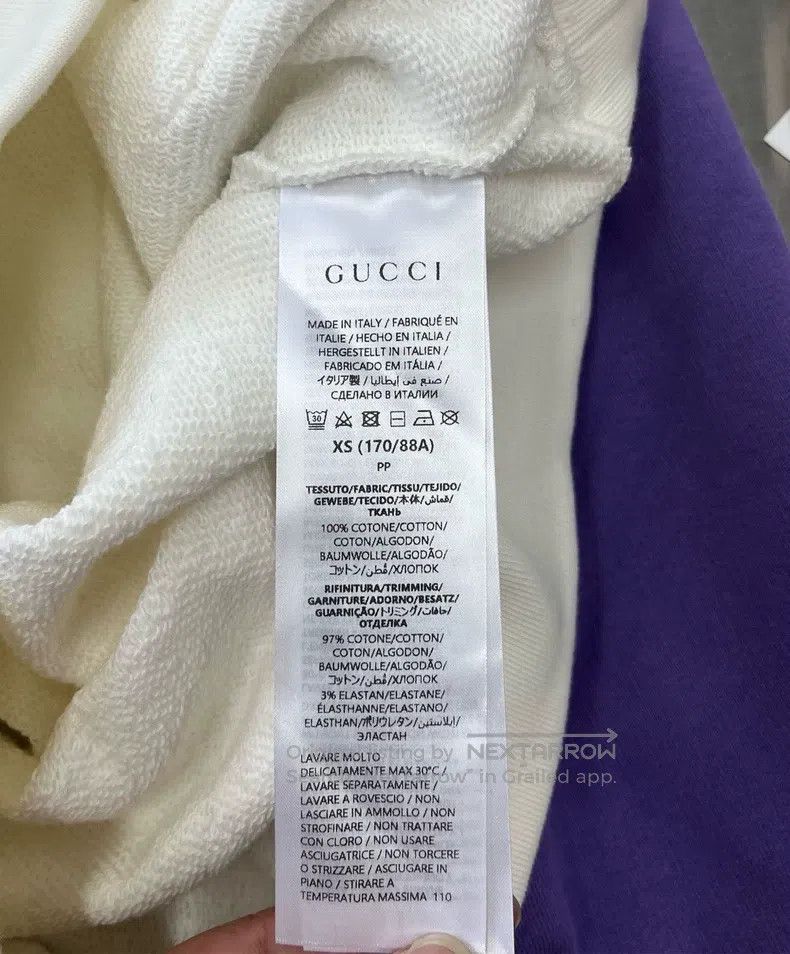 Gucci Gucci Colour-matched smiley printed logo hooded sweatshirt Size US XS / EU 42 / 0 - 5 Thumbnail