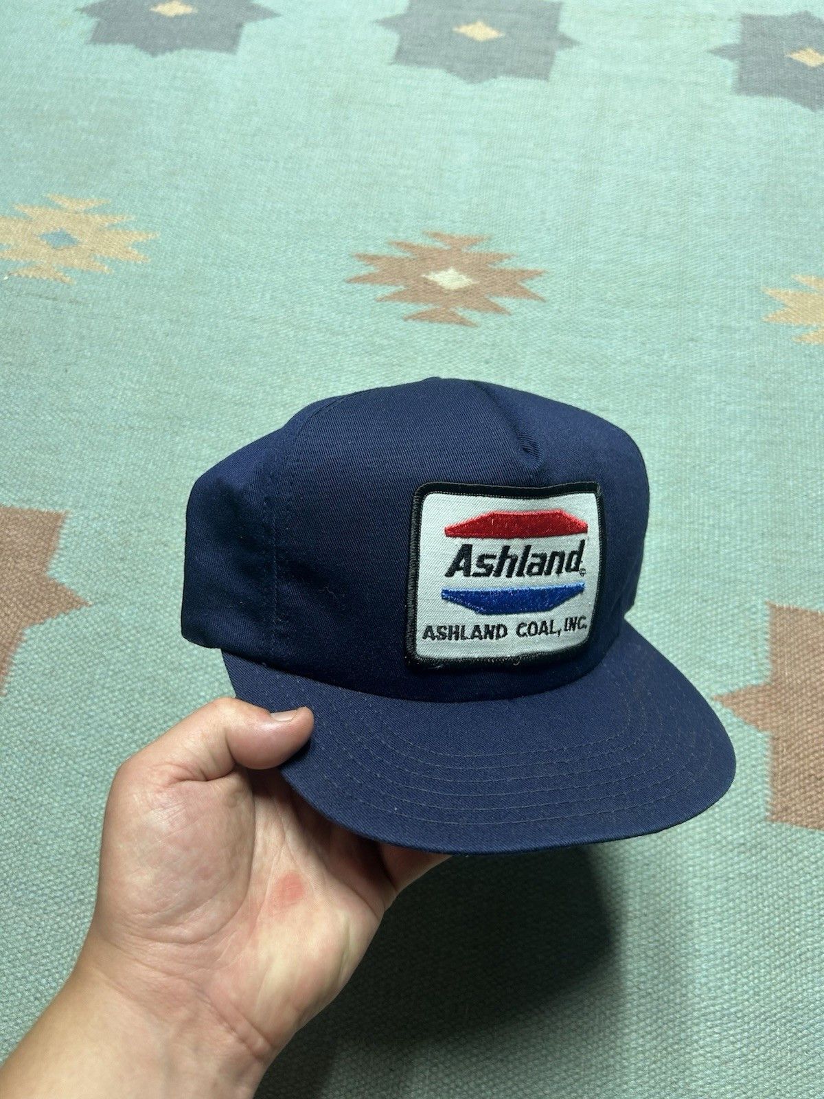Vintage Vintage 80s Snapback hat Ashland Coal Navy blue patch USA Size ONE SIZE - 1 Thumbnail