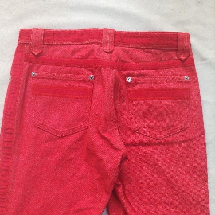 Louis Vuitton Louis Vuitton red denim pant Size 26" / US 2 / IT 38 - 4 Thumbnail