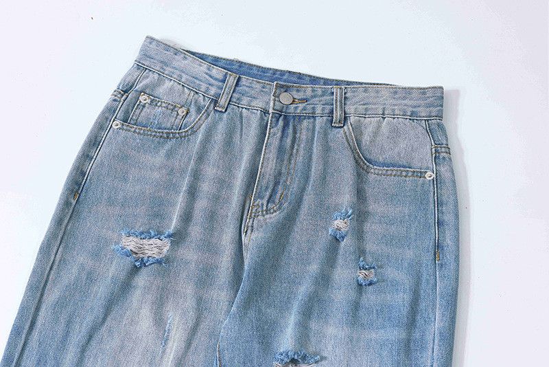 Vintage American retro washed cleanfit ripped flared jeans for men Size US 32 / EU 48 - 3 Thumbnail