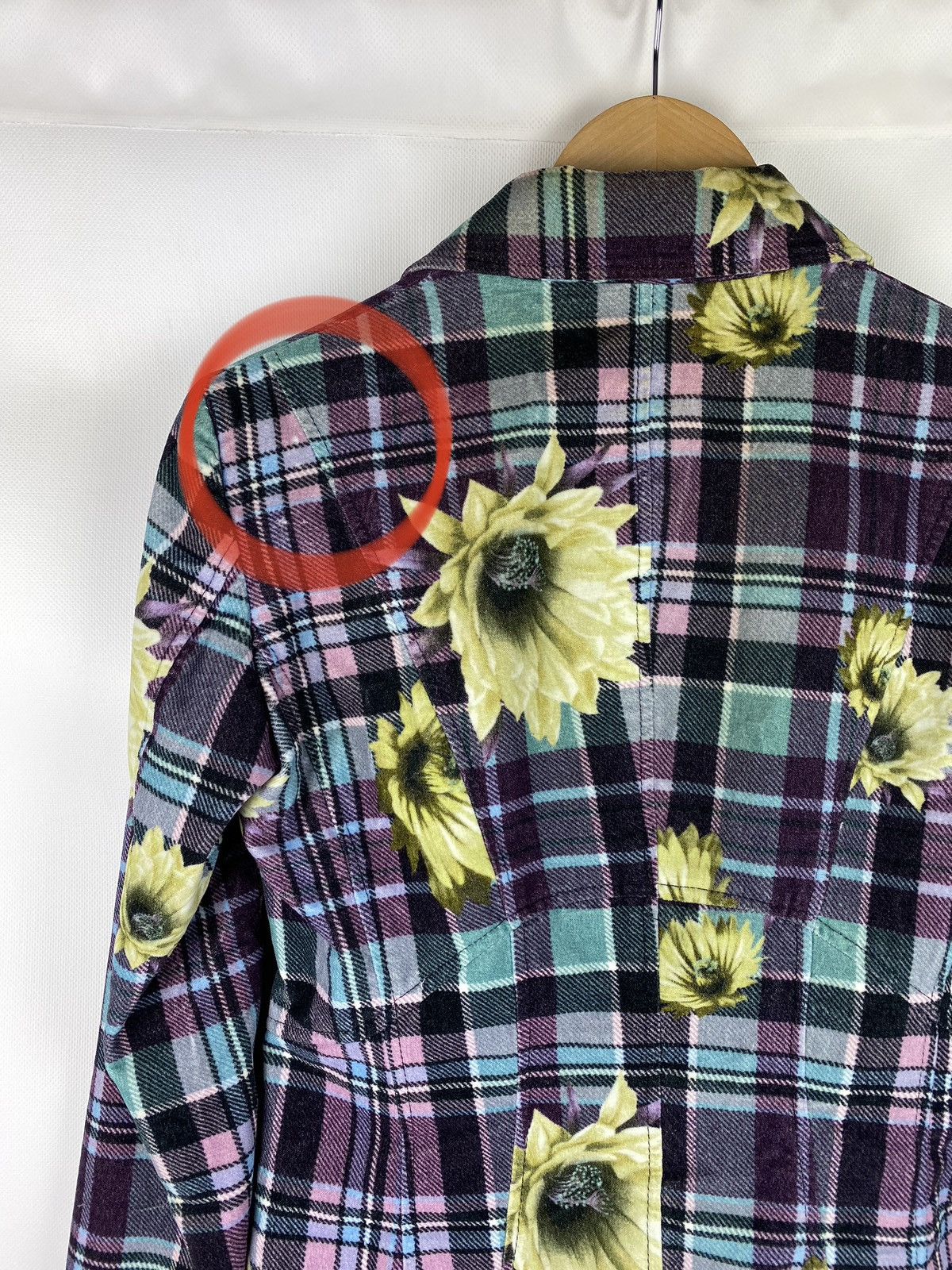 Versace Jeans Couture × Vintage Versace Jeans Couture floral pattern checked blazer jacket Size S / US 4 / IT 40 - 18 Thumbnail
