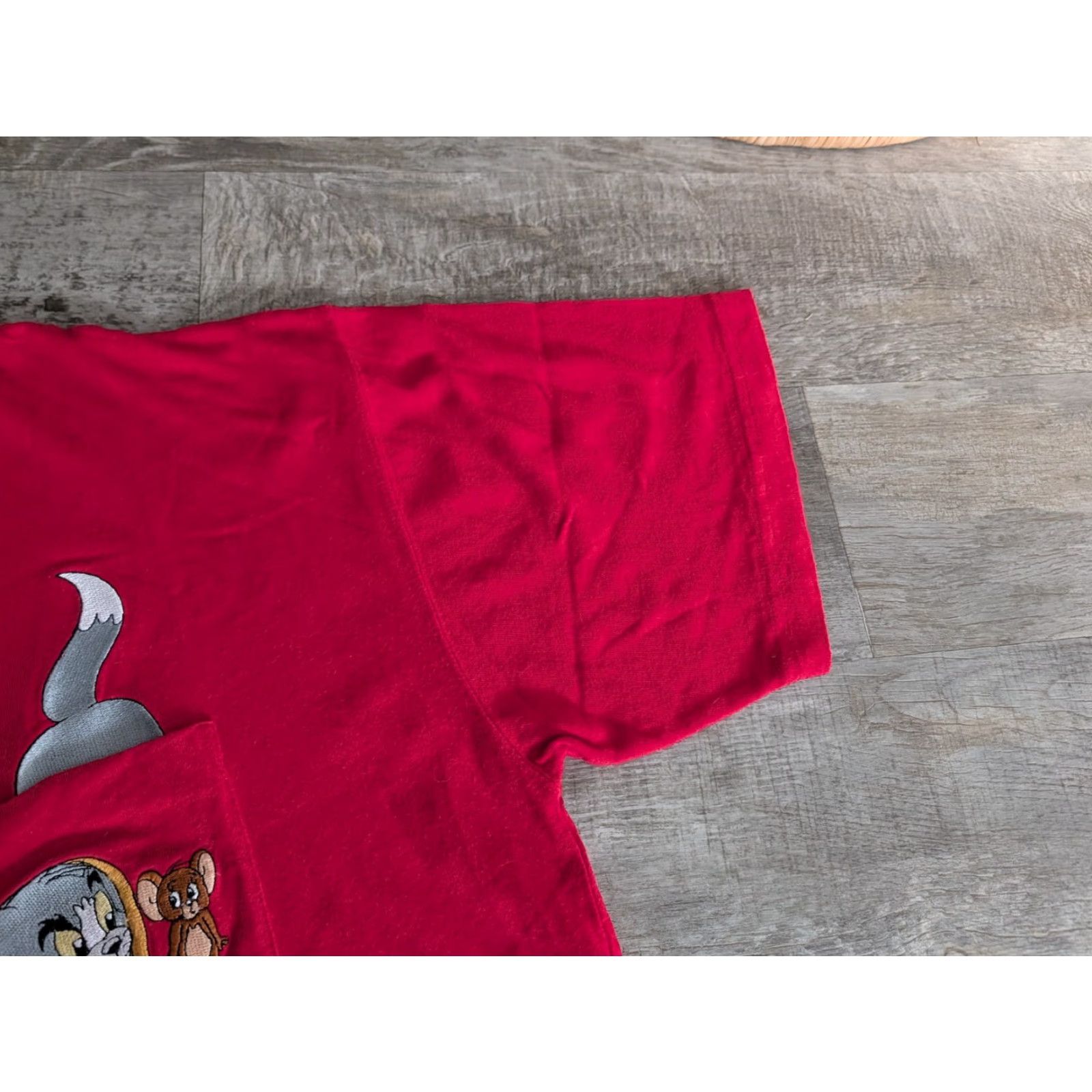 Vintage VINTAGE Warner Bros. Tom & Jerry Embroidered Pocket T-Shirt XL Red 90s Cartoon Mens Size US XL / EU 56 / 4 - 6 Thumbnail
