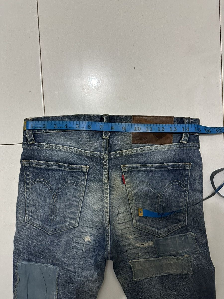 Vintage VTG 🇯🇵 GLAMP Skinny Patchwork Distress Denim Size 1 Size US 30 / EU 46 - 10 Thumbnail