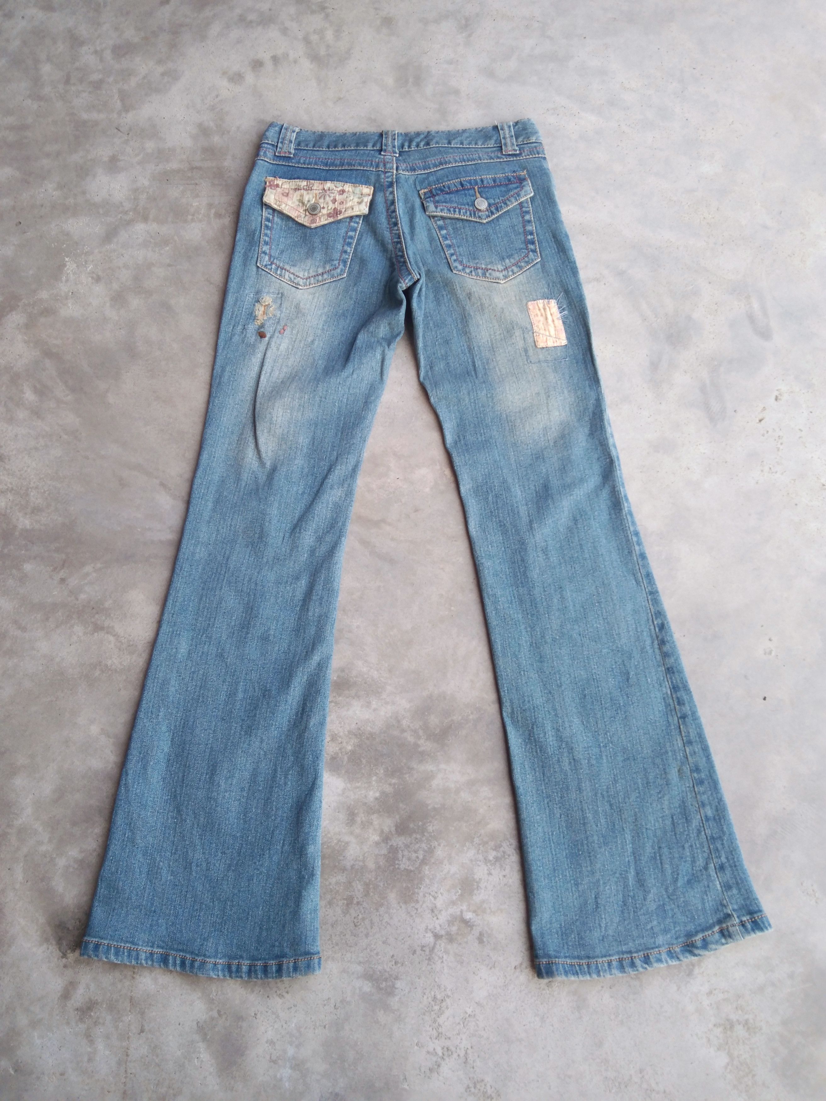 Japanese Brand Vintage Flared Japanese Brand Boot Cut Jeans 27x30 Size US 27 - 2 Thumbnail