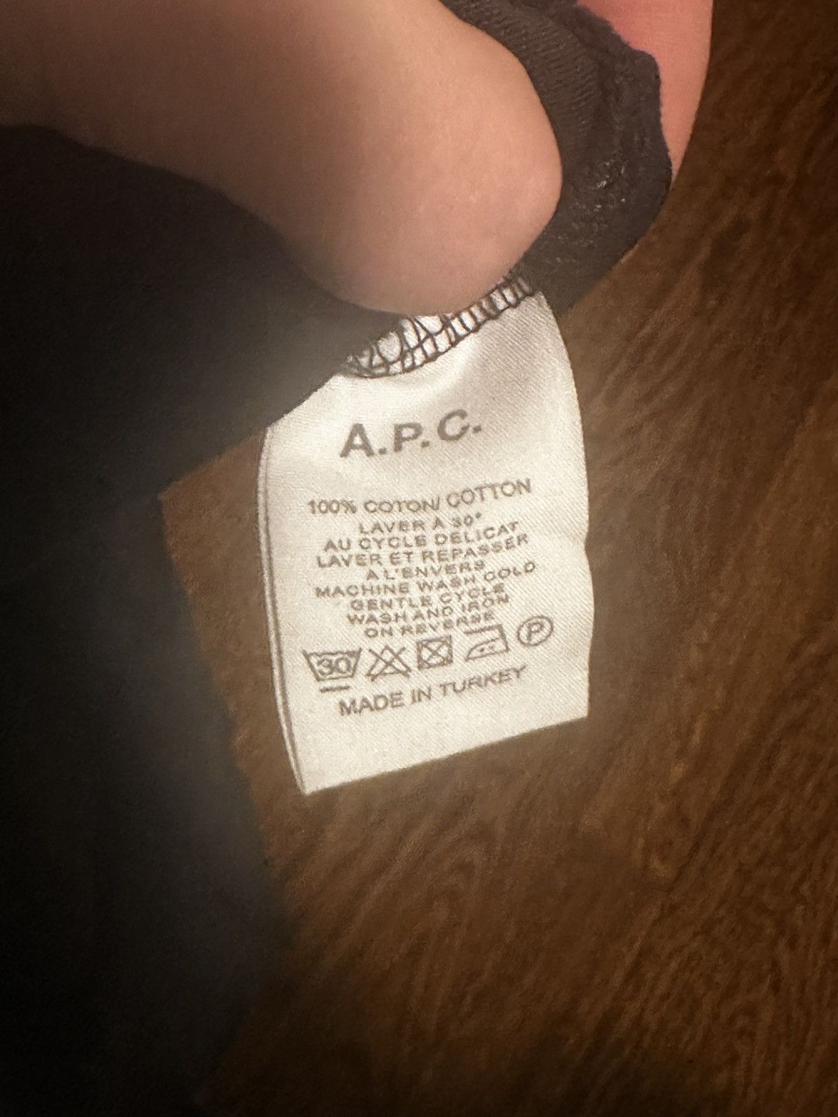 A.P.C. APC Logo T Shirt Size US XL / EU 56 / 4 - 2 Thumbnail