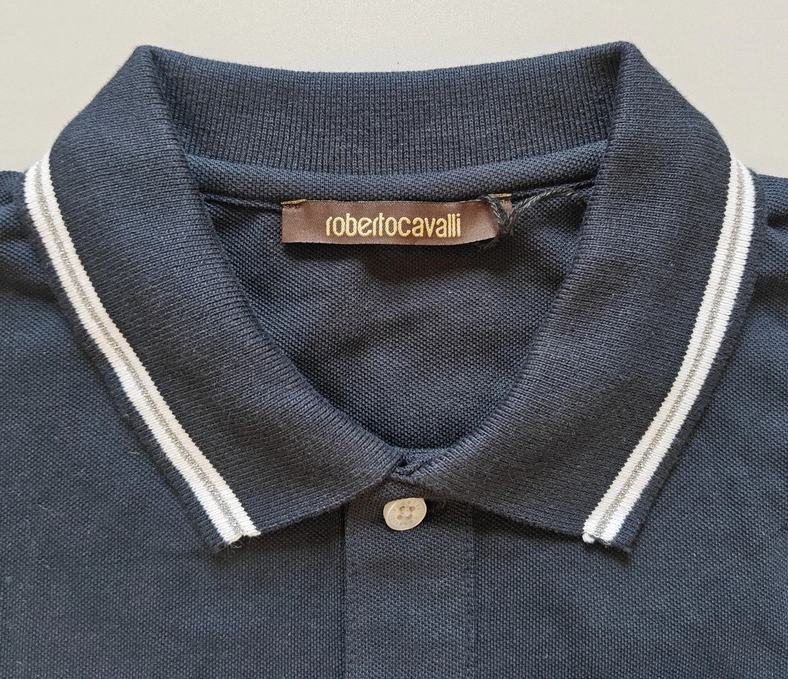 Roberto Cavalli Robert Cavalli RC Monogram-Embroidered Polo Shirt T / 6002 Size US XL / EU 56 / 4 - 5 Thumbnail