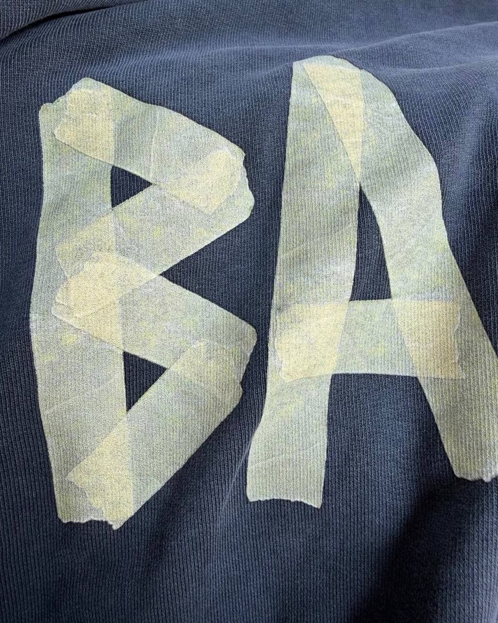 Balenciaga Balenciaga distressed hoodie/sweatshirt with masking tape. Size US L / EU 52-54 / 3 - 3 Thumbnail