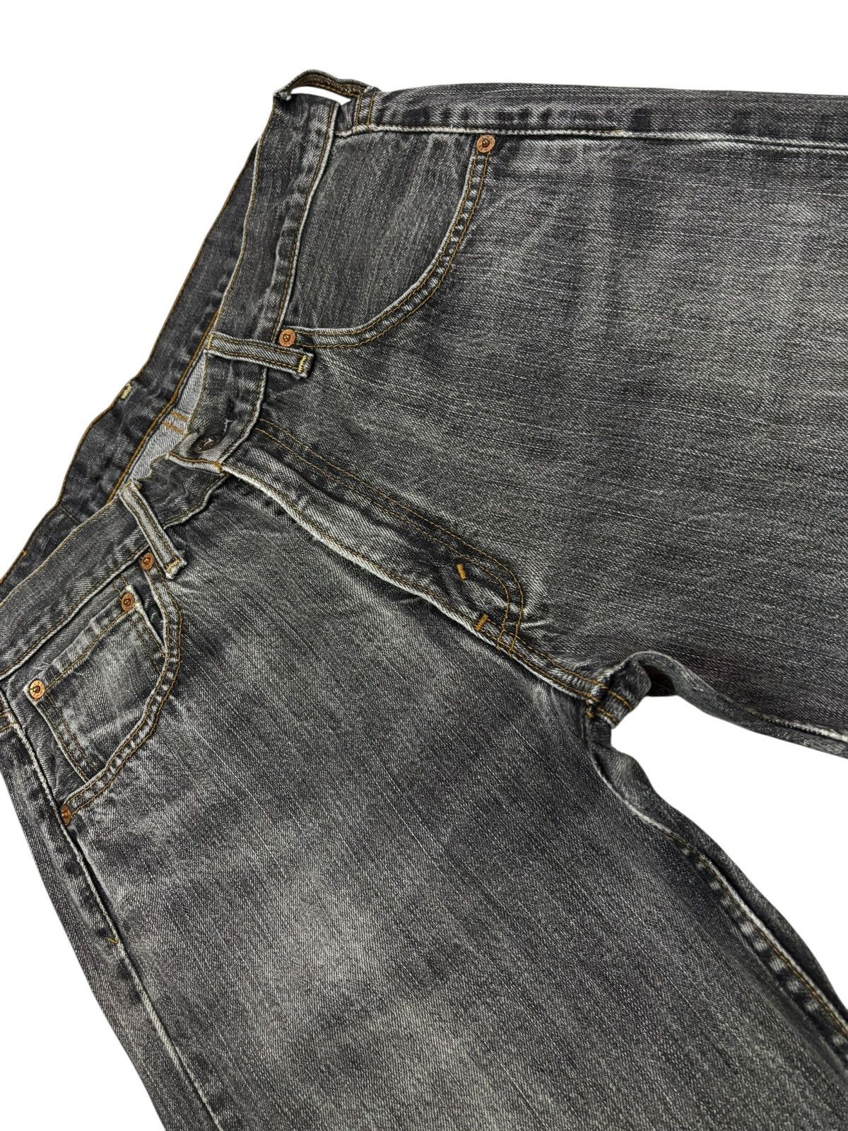 Levi's Vtg 90s Levis 503 Distressed Jeans Size US 30 / EU 46 - 4 Thumbnail