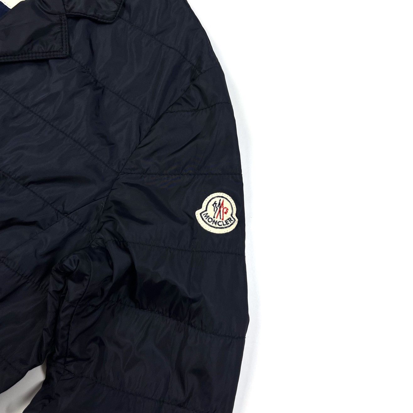 Moncler Auth Moncler Nylon Navy Blue Jacket Blazer Women’s Size S/M Size M / US 6-8 / IT 42-44 - 6 Thumbnail