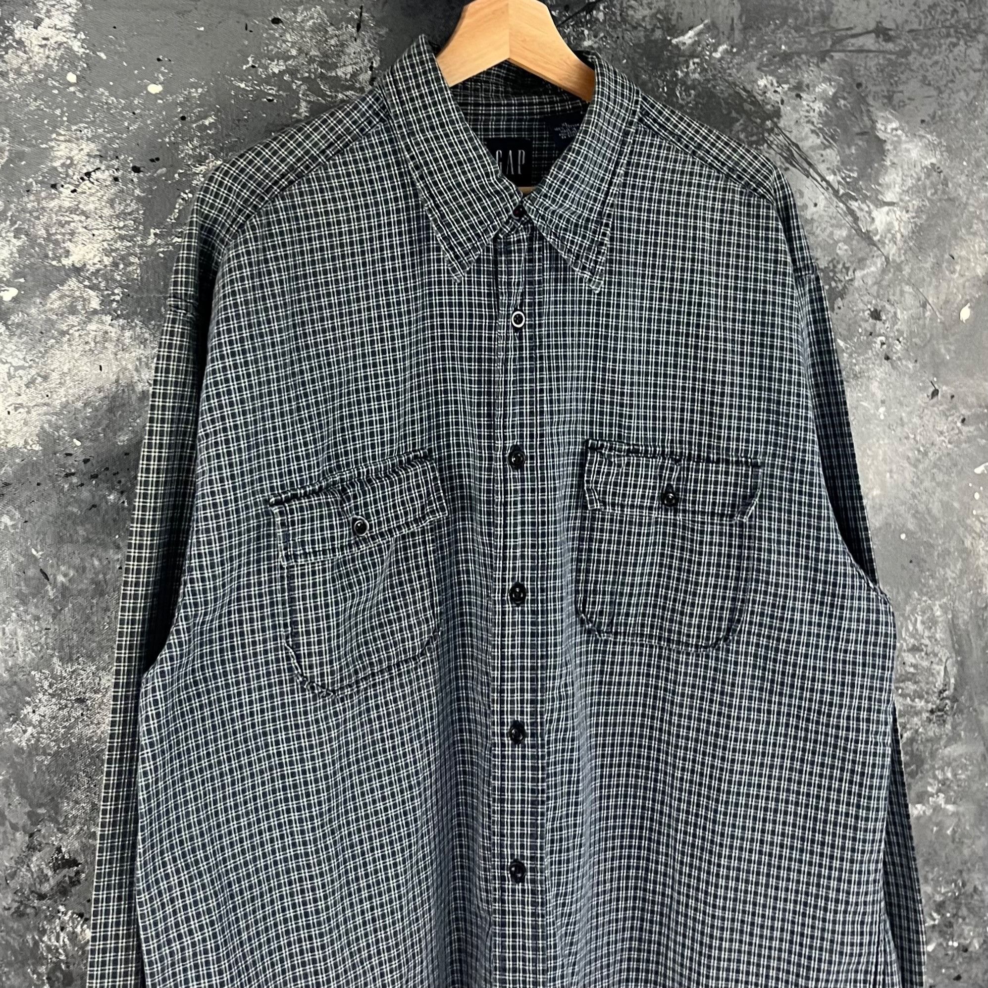 Gap × Vintage Vintage Y2K Gap button up shirt Size US XL / EU 56 / 4 - 2 Thumbnail