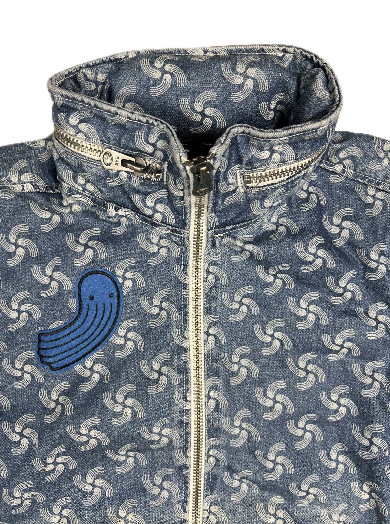 G-Star × Pharrell Pharrell William x G Star "Raw for The Oceans" Denim Bomber Size US S / EU 44-46 / 1 - 3 Thumbnail