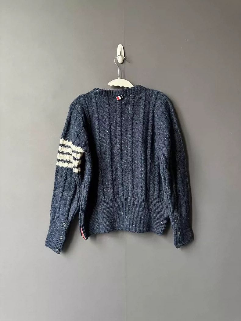 Thom Browne Thom Browne Blue sweater 2505-Nextarrow Size US M / EU 48-50 / 2 - 2 Thumbnail