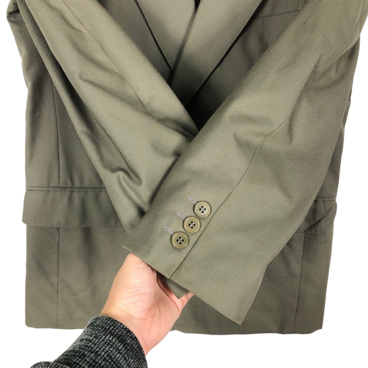 Yves Saint Laurent 🔥Rich Grey - Double Breast Coats Jacket Japan Made Size US M / EU 48-50 / 2 - 11 Thumbnail