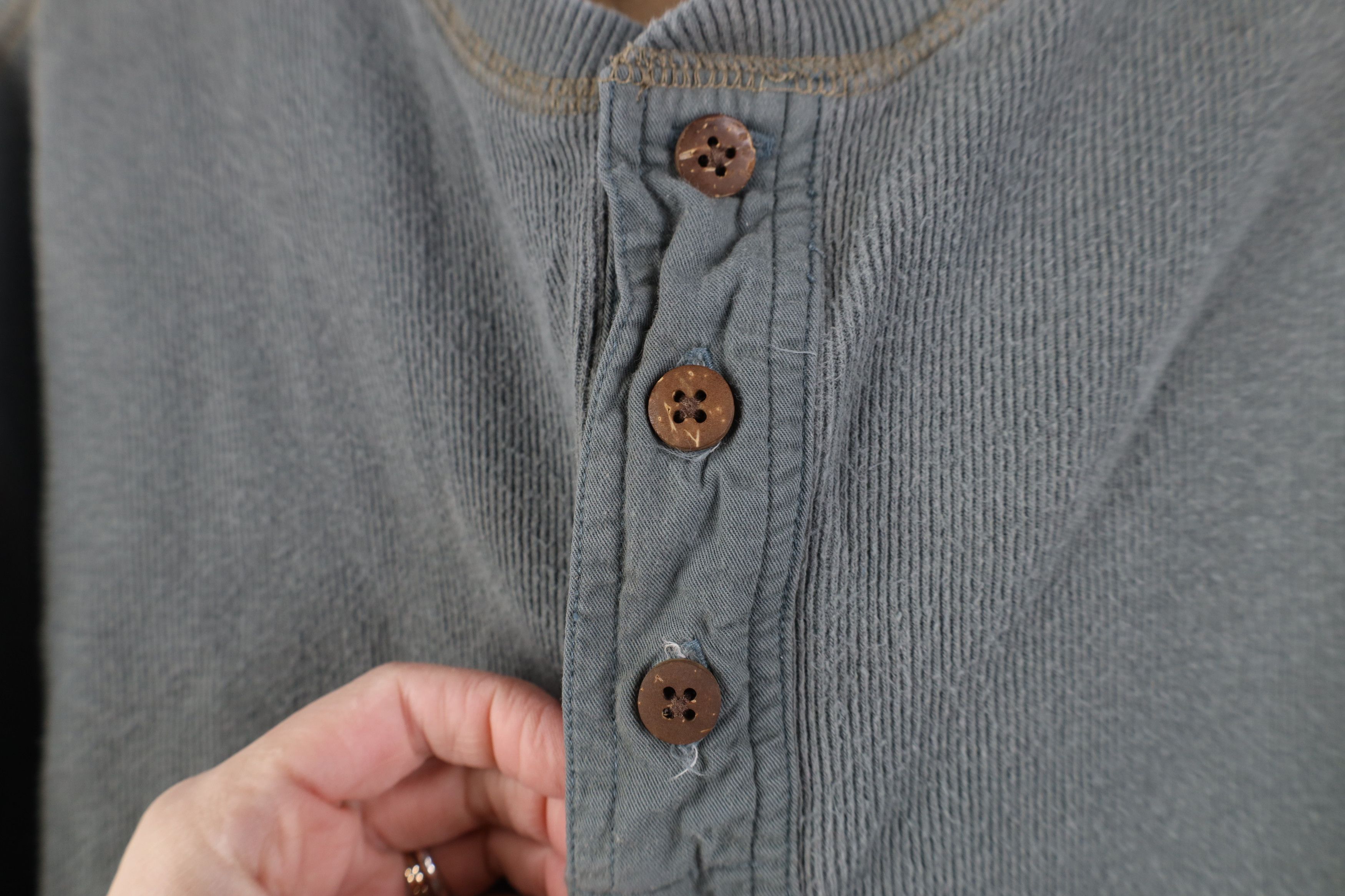 Ocean Pacific Vintage 90s Y2K Ocean Pacific Surfing Henley T-Shirt Teal Size US XL / EU 56 / 4 - 6 Thumbnail