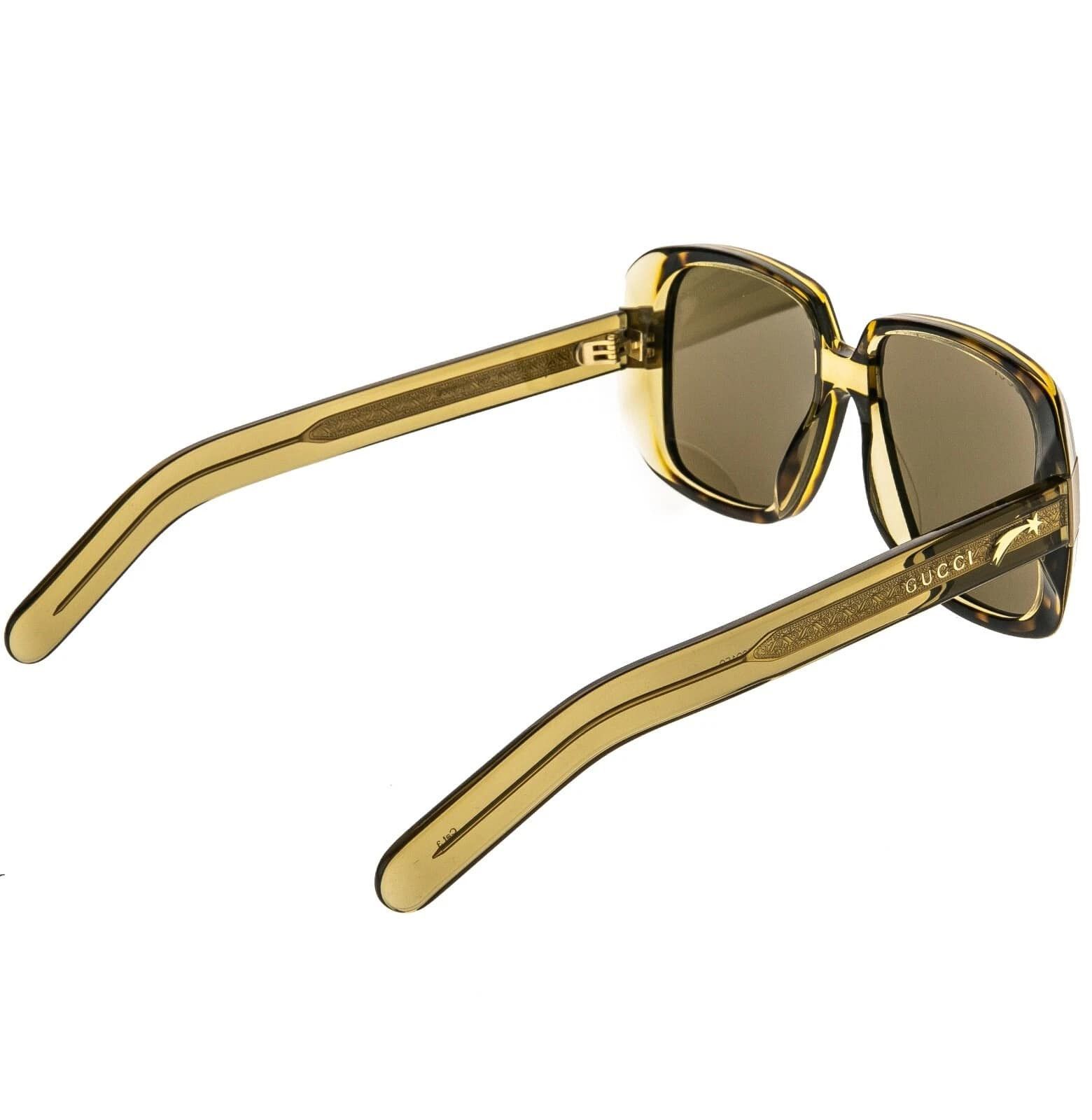 Gucci GUCCI 0318 Brown Honey Retro Falling Sunglasses GG0318S 002 Size ONE SIZE - 11 Thumbnail