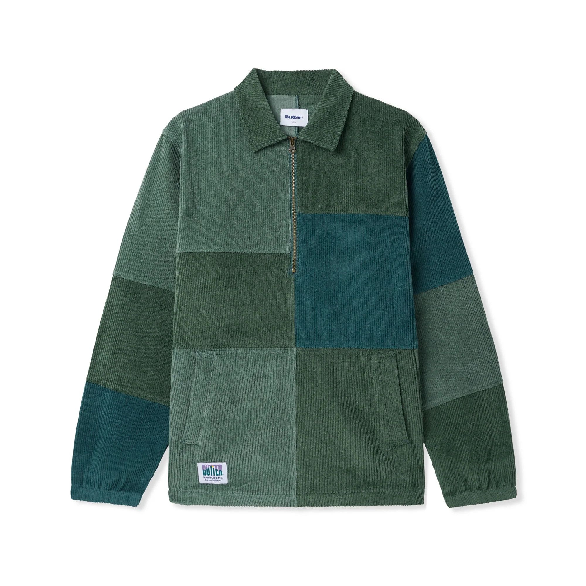 Butter Goods 💚 Butter Goods Corduroy Patchwork Pullover Foliage NEW Size US S / EU 44-46 / 1 - 1 Thumbnail