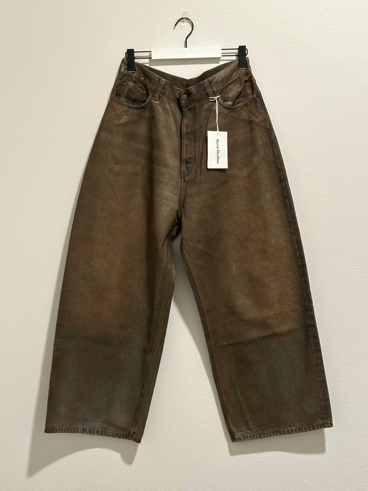 acne studios 30×30 Acne Studios Acne Studios 2023 Super Baggy Jeans Brown Waxed