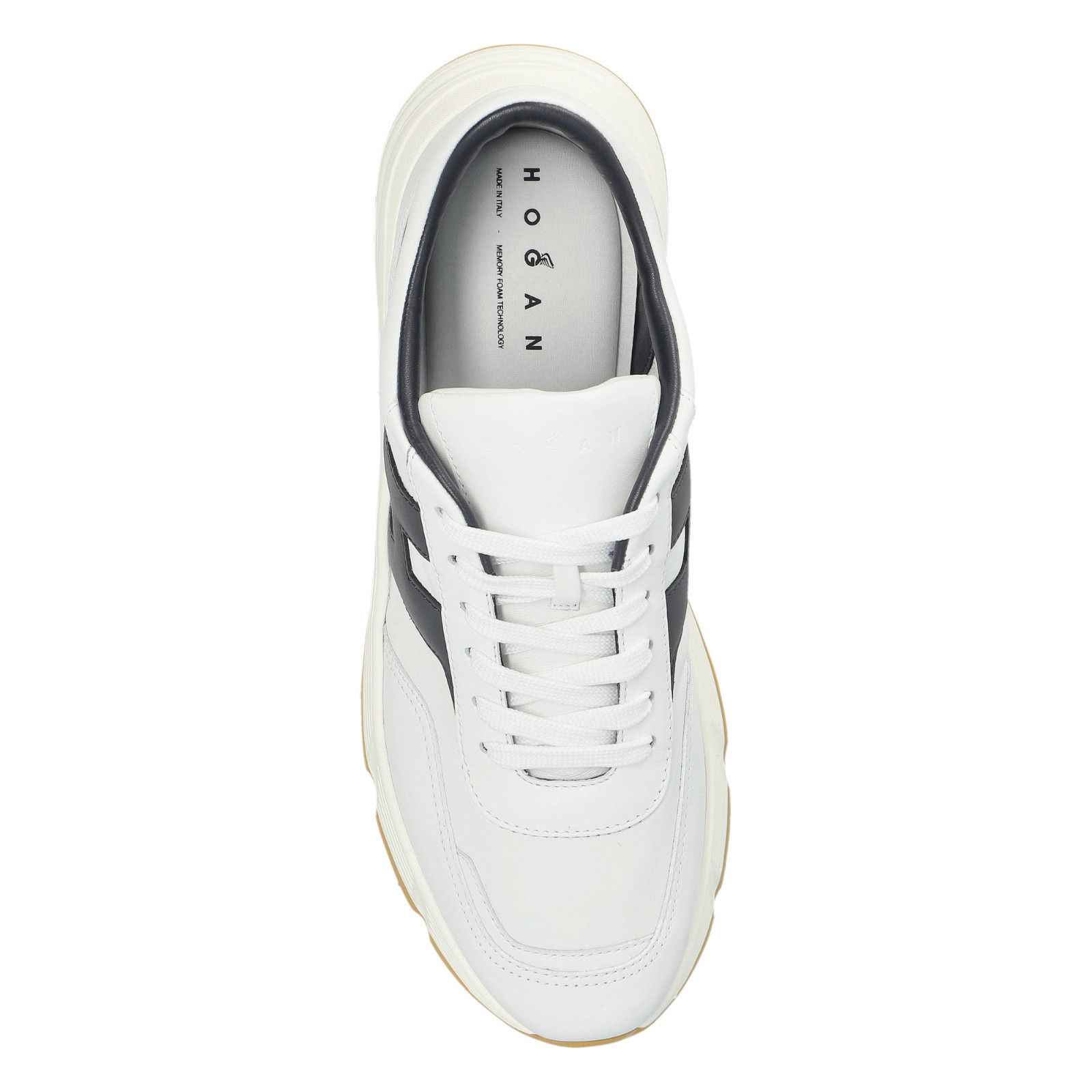 Hogan HOGAN Hyperlight White Leather Sneakers New & Authentic (Men Size US 9 / EU 42 - 4 Thumbnail
