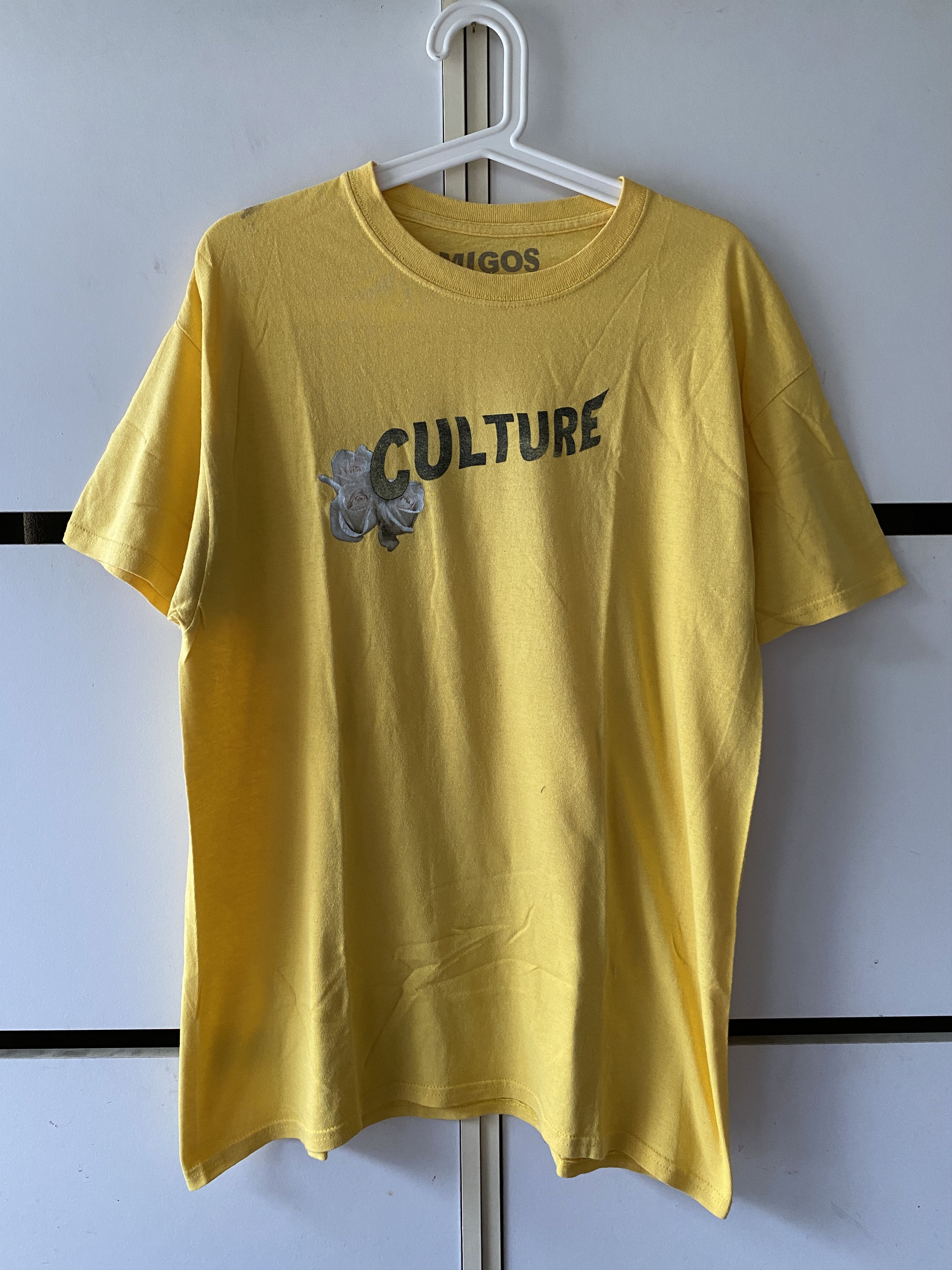 MIGOS Migos Rap T-shirt Rap T Men's L size cotton white type Vintage Second Hand
