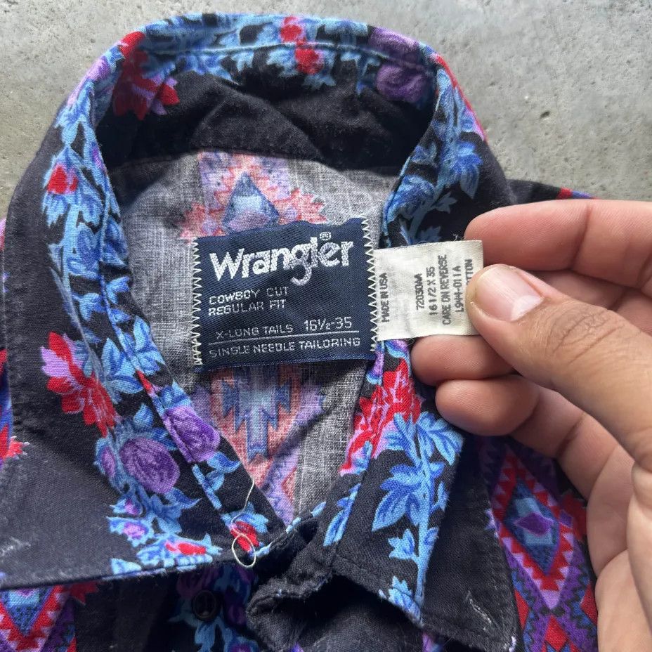 Wrangler Vintage Wrangler Brushpopper Western Floral Button Shirt Size US M / EU 48-50 / 2 - 5 Thumbnail