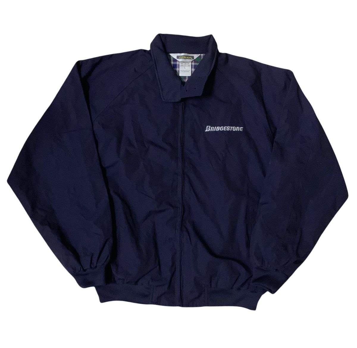 Vintage Vintage Japanese Bridgestone Navy Jacket Size US L / EU 52-54 / 3 - 6 Thumbnail