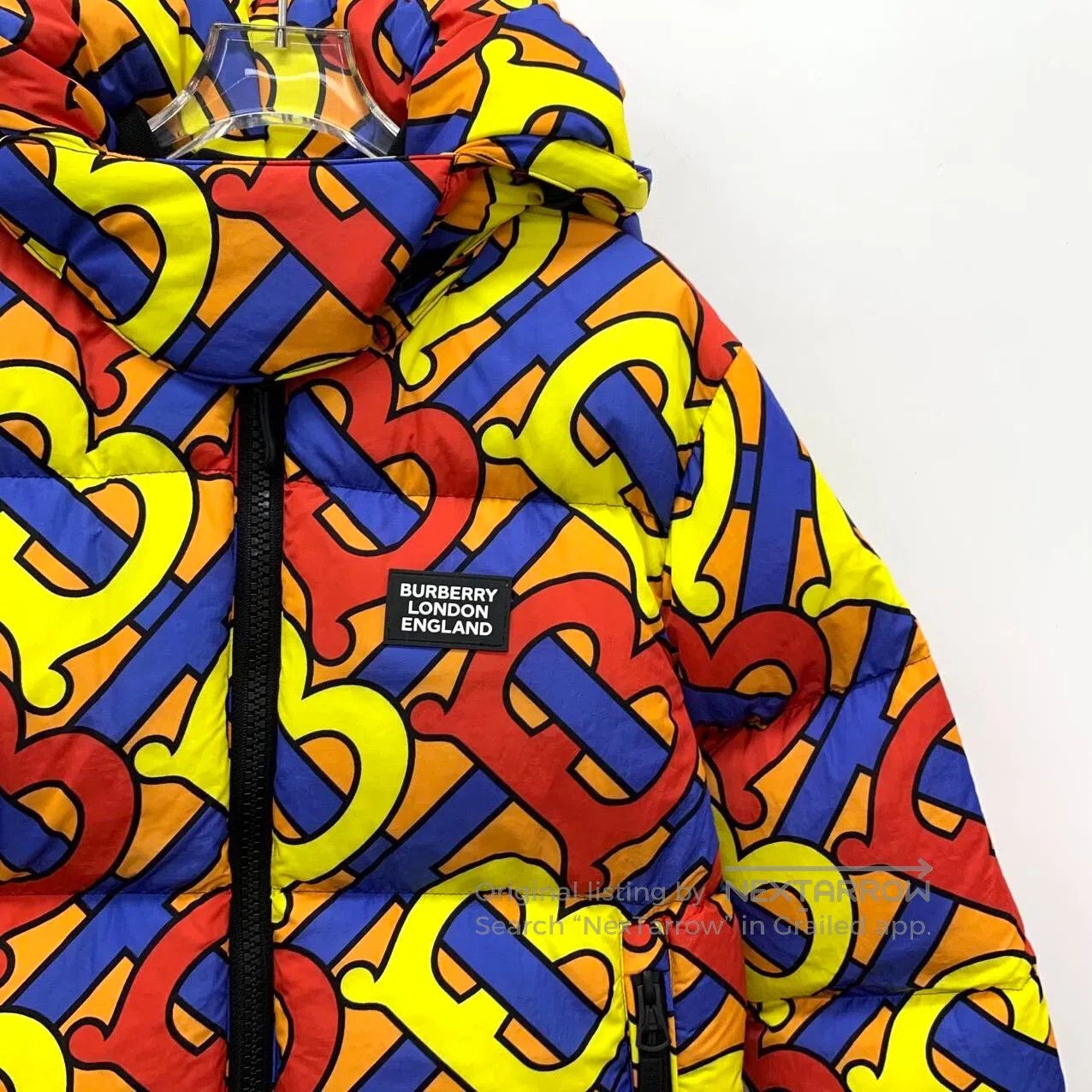 Burberry Burberry Colorful Tb letter all-over print hooded zip-up l Size US XXS / EU 40 - 3 Thumbnail