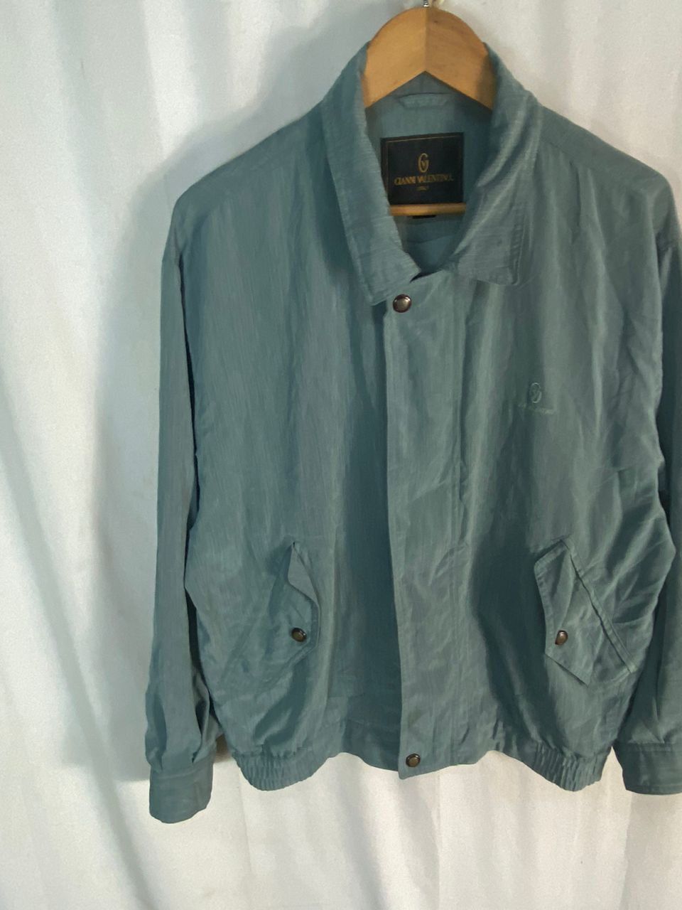 Japanese Brand Gianni Valentino small spellout zipper jacket Size US M / EU 48-50 / 2 - 2 Thumbnail