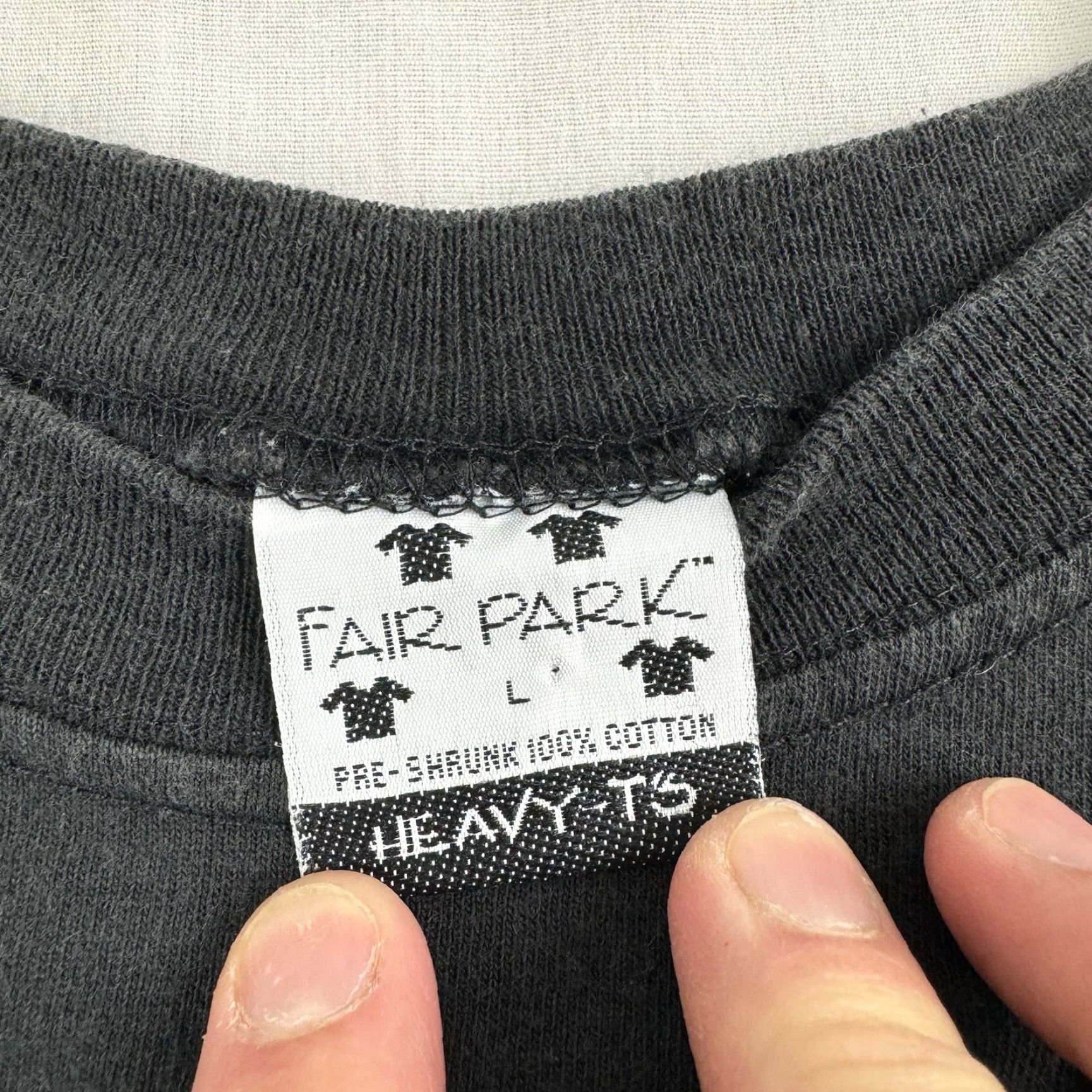 Vintage VINTAGE Fair Park T Shirt Adult Large Black 90s Myrtle Beach Classic Diner Mens Size US L / EU 52-54 / 3 - 4 Thumbnail