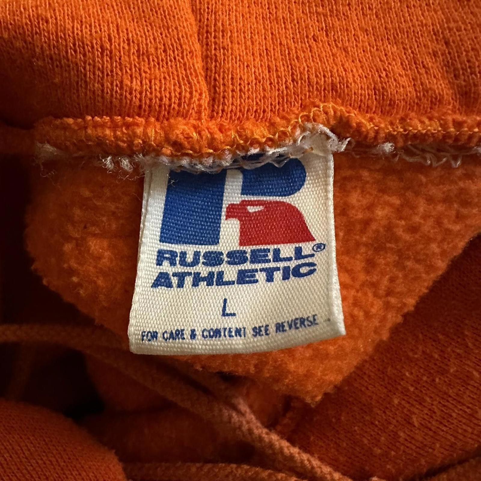 Russell Athletic VTG Russel Athletic Clemson tigers Orange university hoodie Size US L / EU 52-54 / 3 - 4 Thumbnail